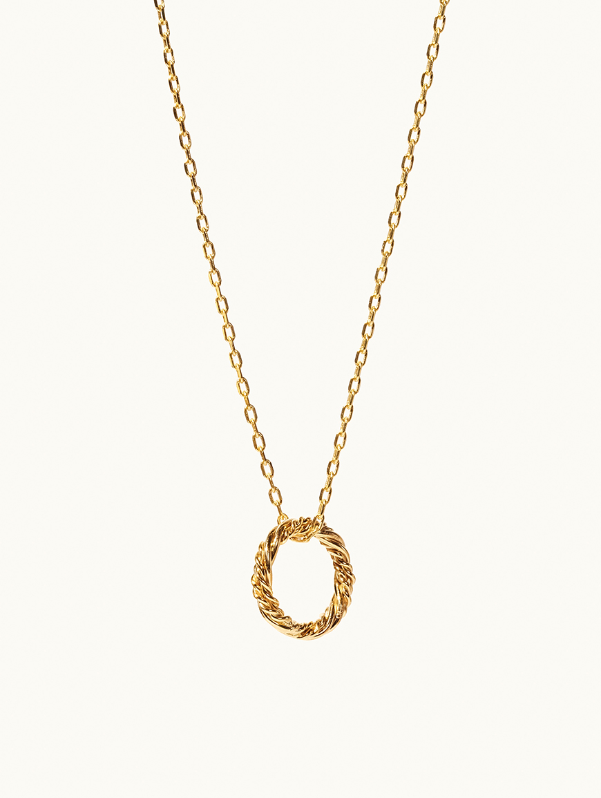 Through Thick & Thin Single-strand Cable Chain Pendant Necklace