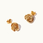 Through Thick & Thin Round Stud Earrings