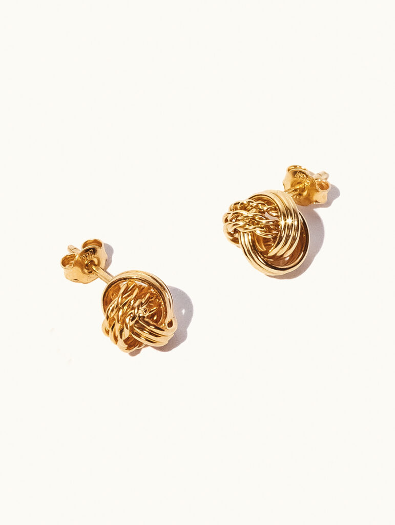 Through Thick & Thin Round Stud Earrings