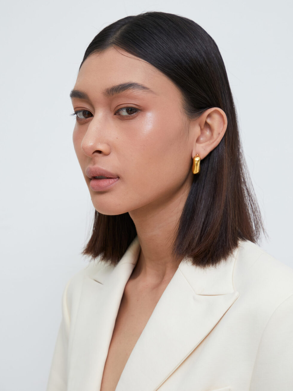 Irregular Chunky C-Hoop Earrings