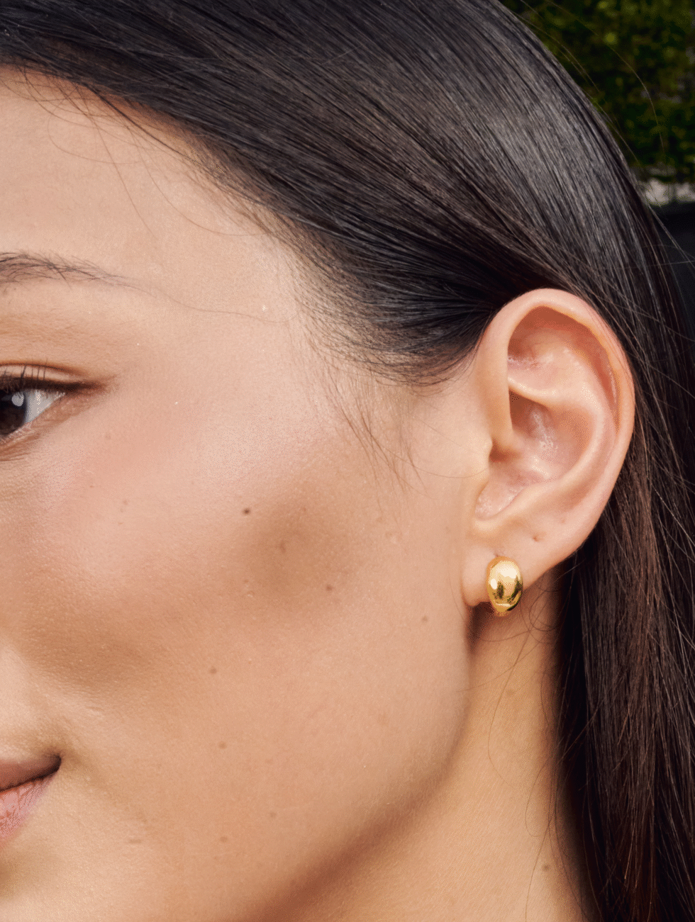 Oval Puff Earrings